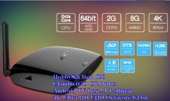 Sideview of CloudnetGO CR13plus Android TV Box 5.1